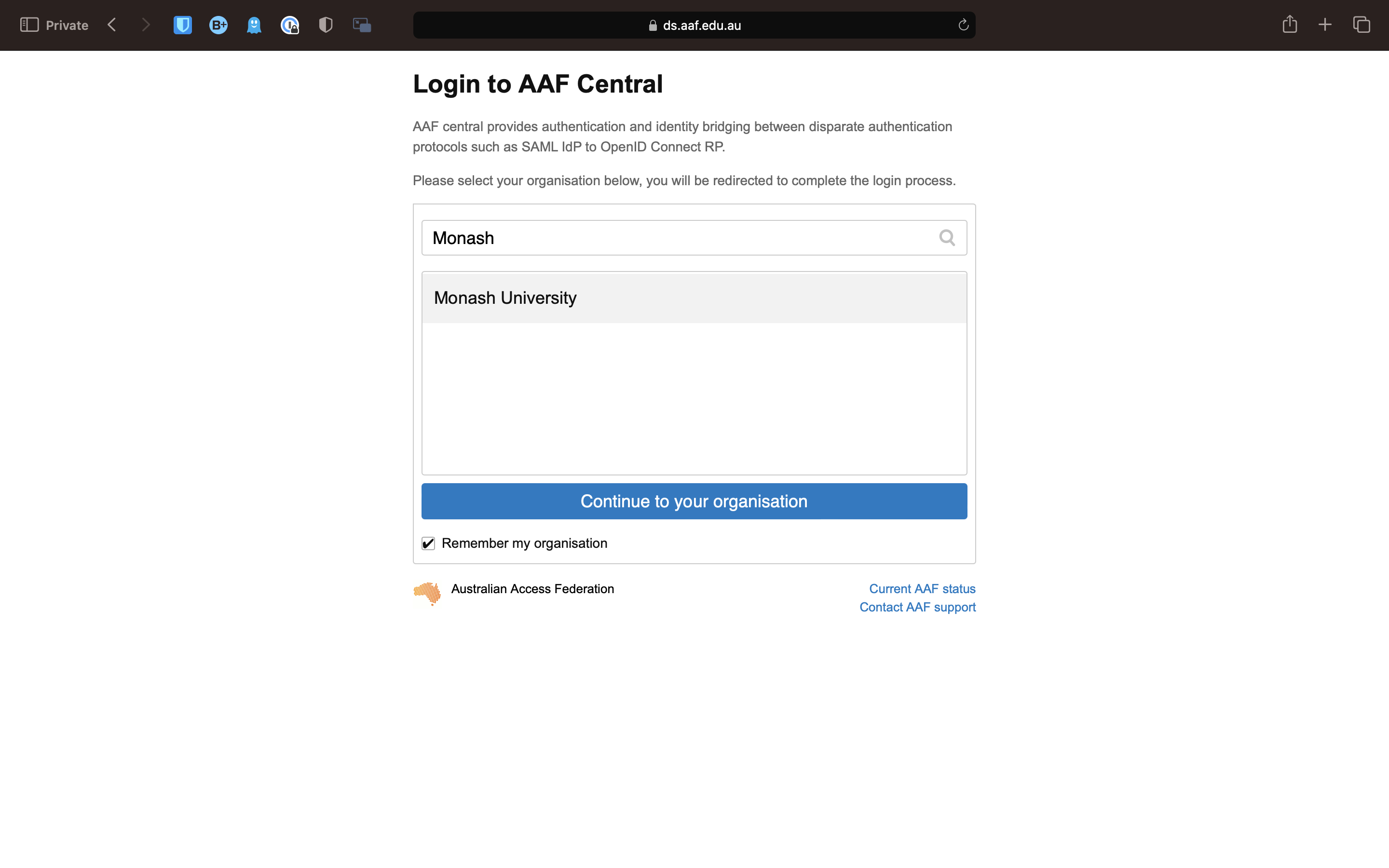 AAF Login